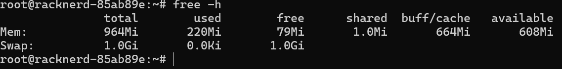 检查当前 Swap 状态