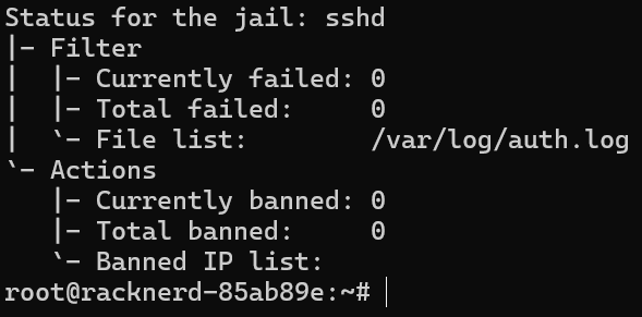 Fail2Ban 运行状态